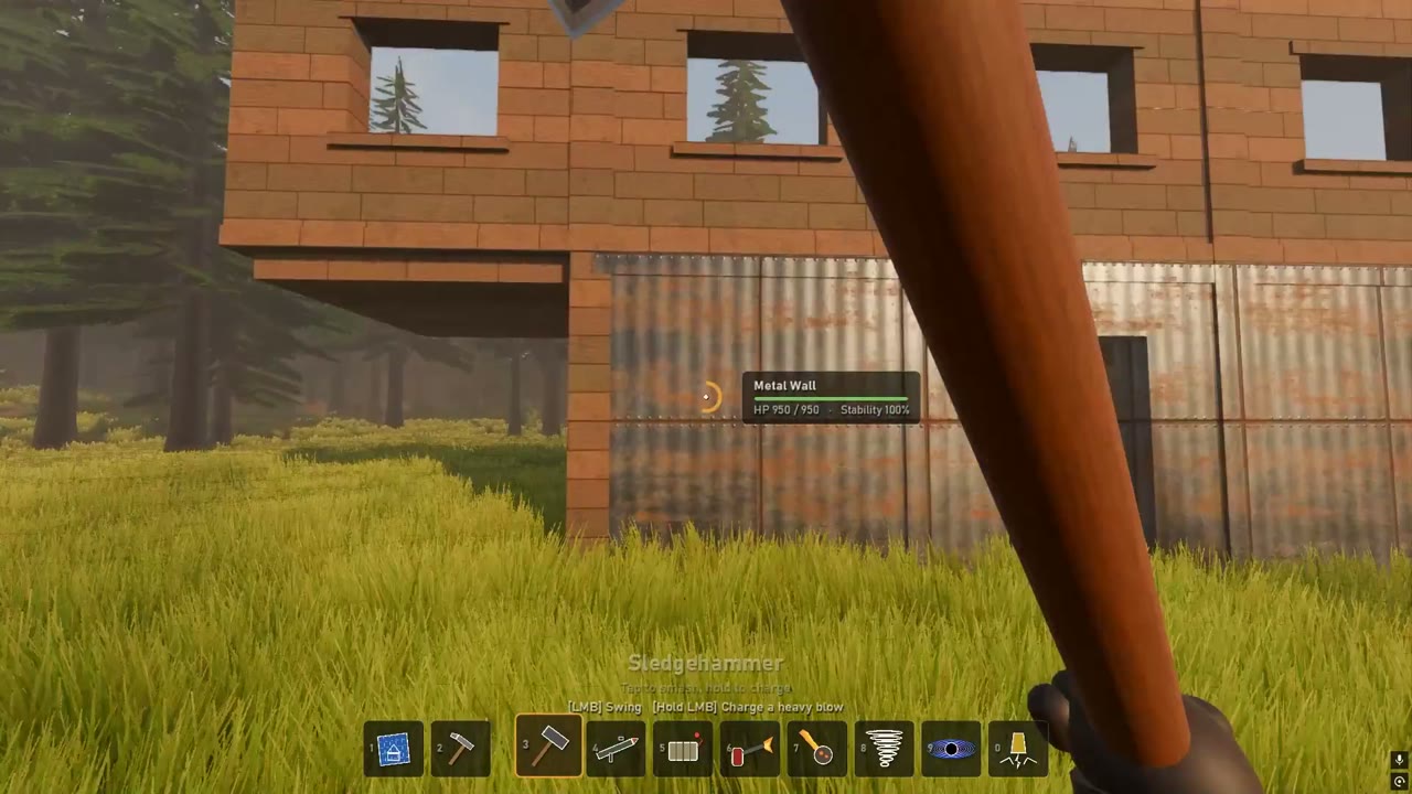 First-person builder places a wooden house then destroys it SimonasLTU1 द्वारा